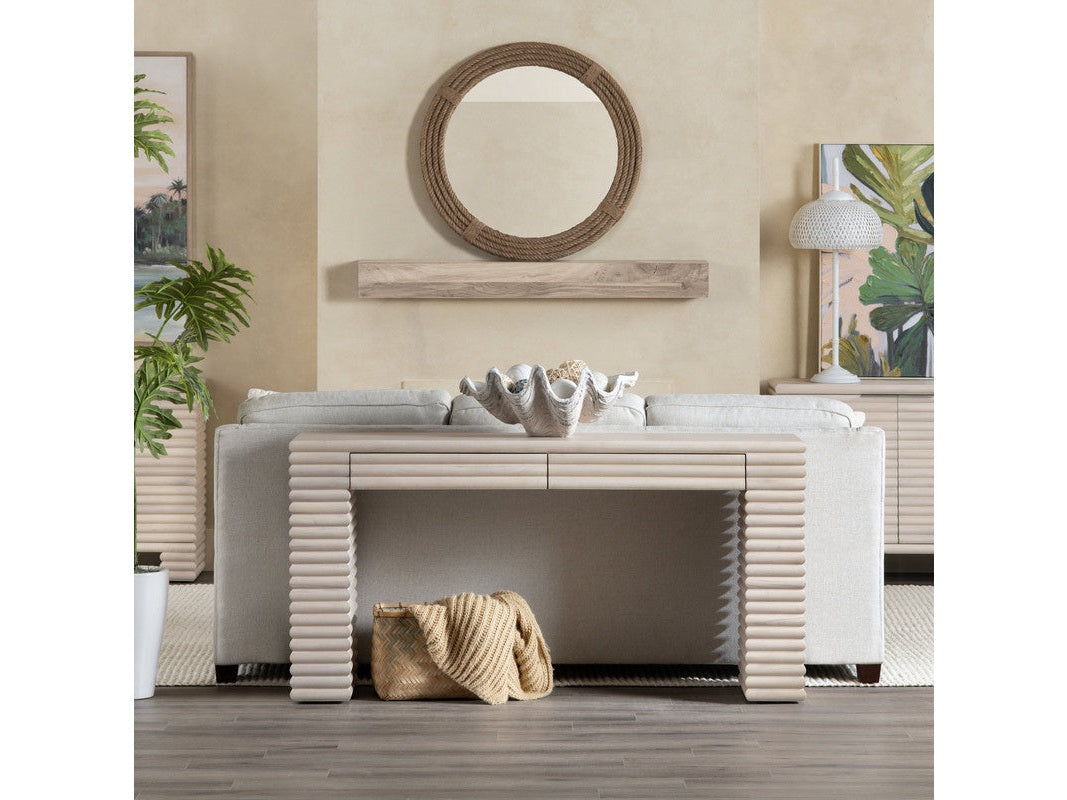 Piper Cream Console Table by Crestview at Eve Furniture