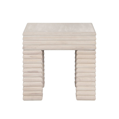 Piper Cream End Table by Crestview at Eve Furniture