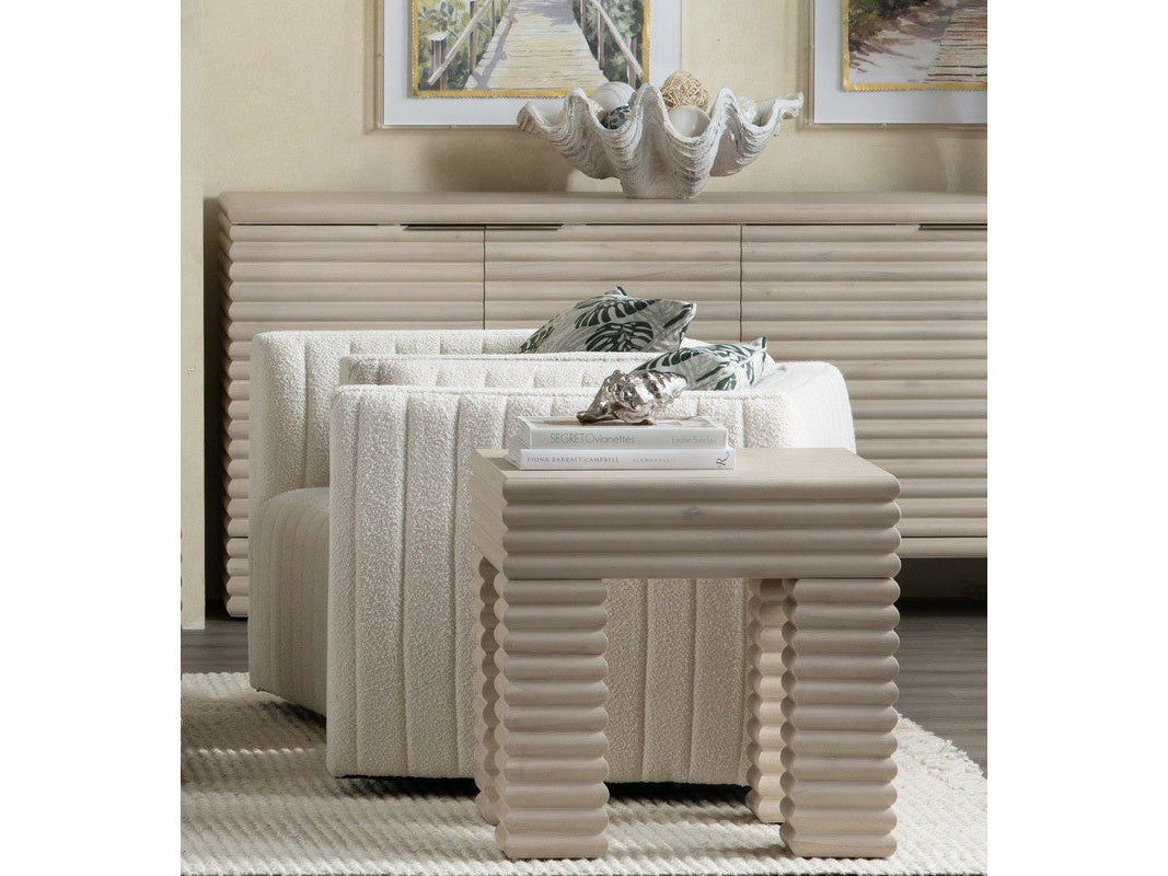Piper Cream End Table by Crestview at Eve Furniture