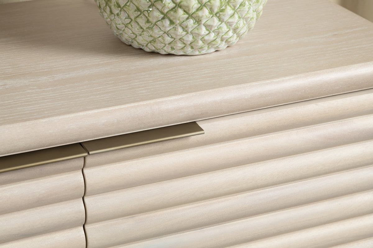 Piper Cream Four-Door Cabinet by Crestview at Eve Furniture