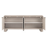 Piper Cream Four-Door Cabinet by Crestview at Eve Furniture