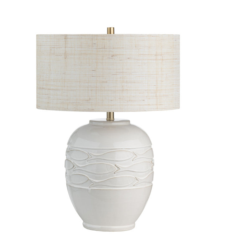 Piper İvory Table Lamp by Crestview at Eve Furniture
