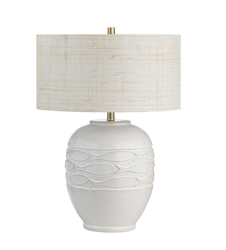 Piper İvory Table Lamp by Crestview at Eve Furniture