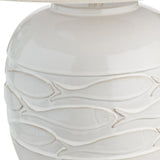 Piper İvory Table Lamp by Crestview at Eve Furniture