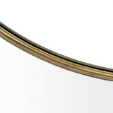 Piper Large Gold Metal Round Wall Mirror by Mercana at Eve Furniture