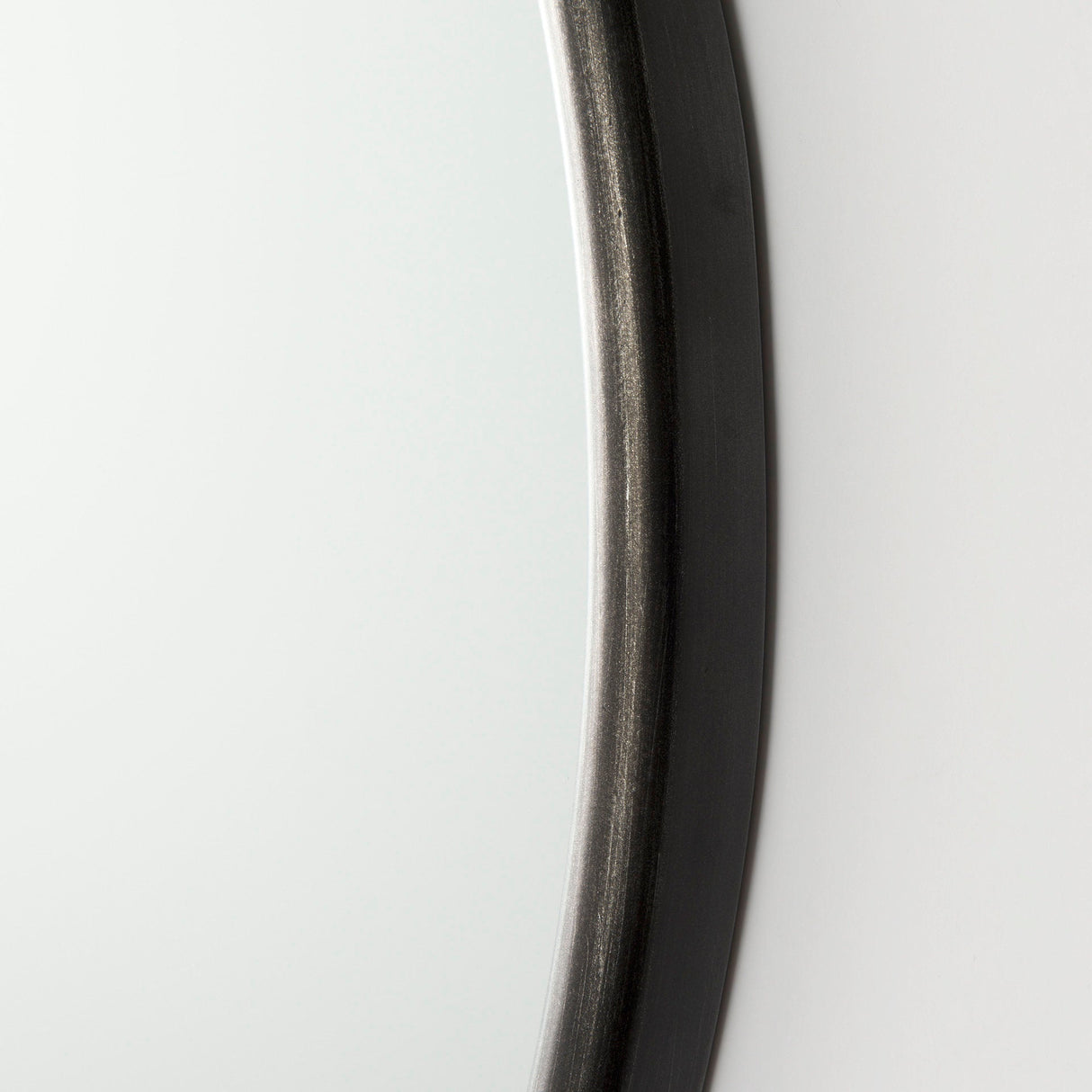 Piper Small Black Metal Round Wall Mirror by Mercana at Eve Furniture