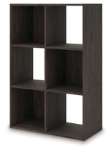 Piperton Charcoal Six Cube Organizer by Ashley at Eve Furniture