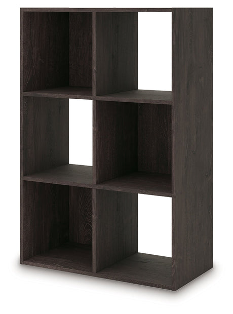 Piperton Charcoal Six Cube Organizer by Ashley at Eve Furniture