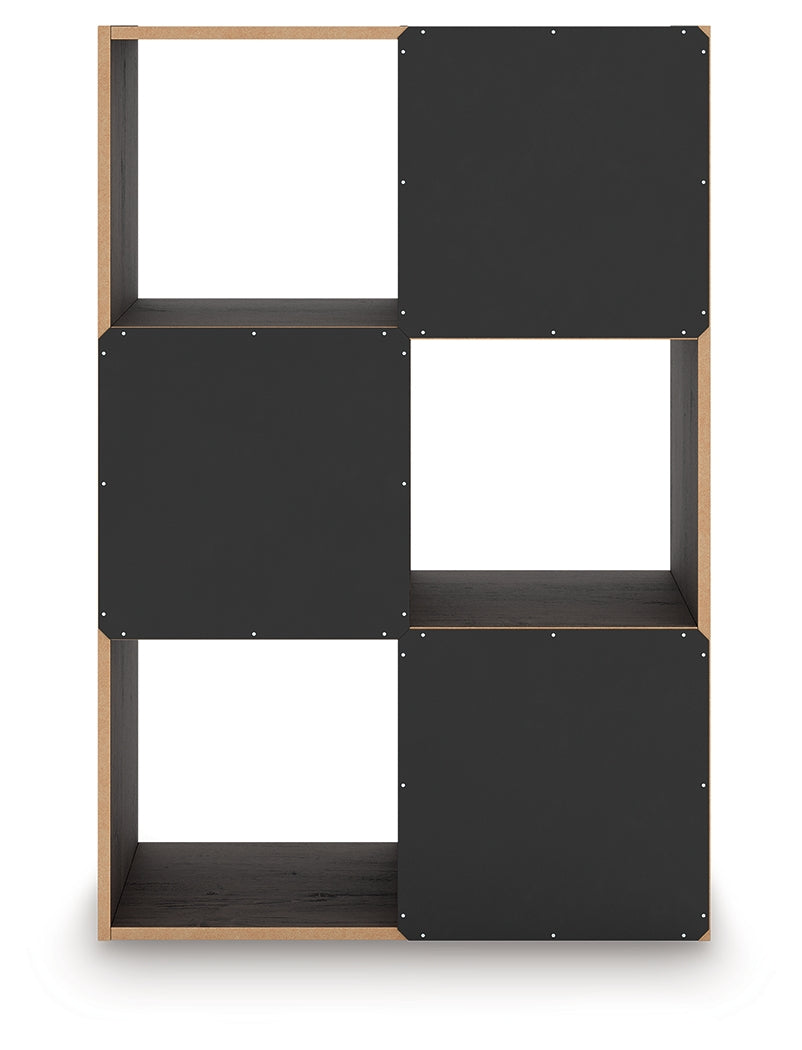 Piperton Charcoal Six Cube Organizer by Ashley at Eve Furniture