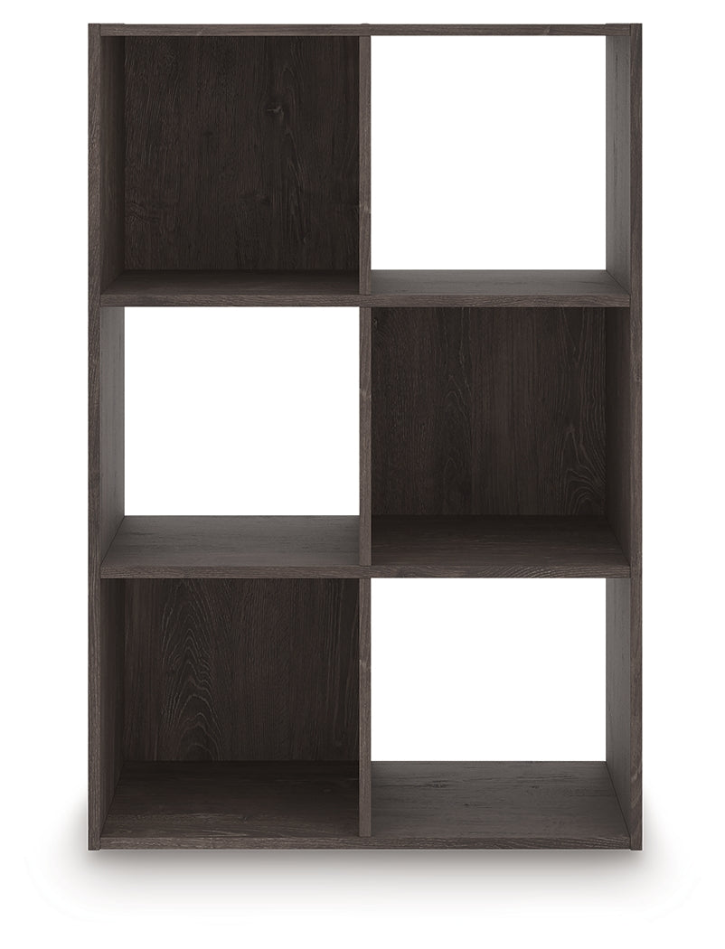 Piperton Charcoal Six Cube Organizer by Ashley at Eve Furniture