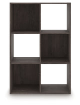 Piperton Charcoal Six Cube Organizer by Ashley at Eve Furniture
