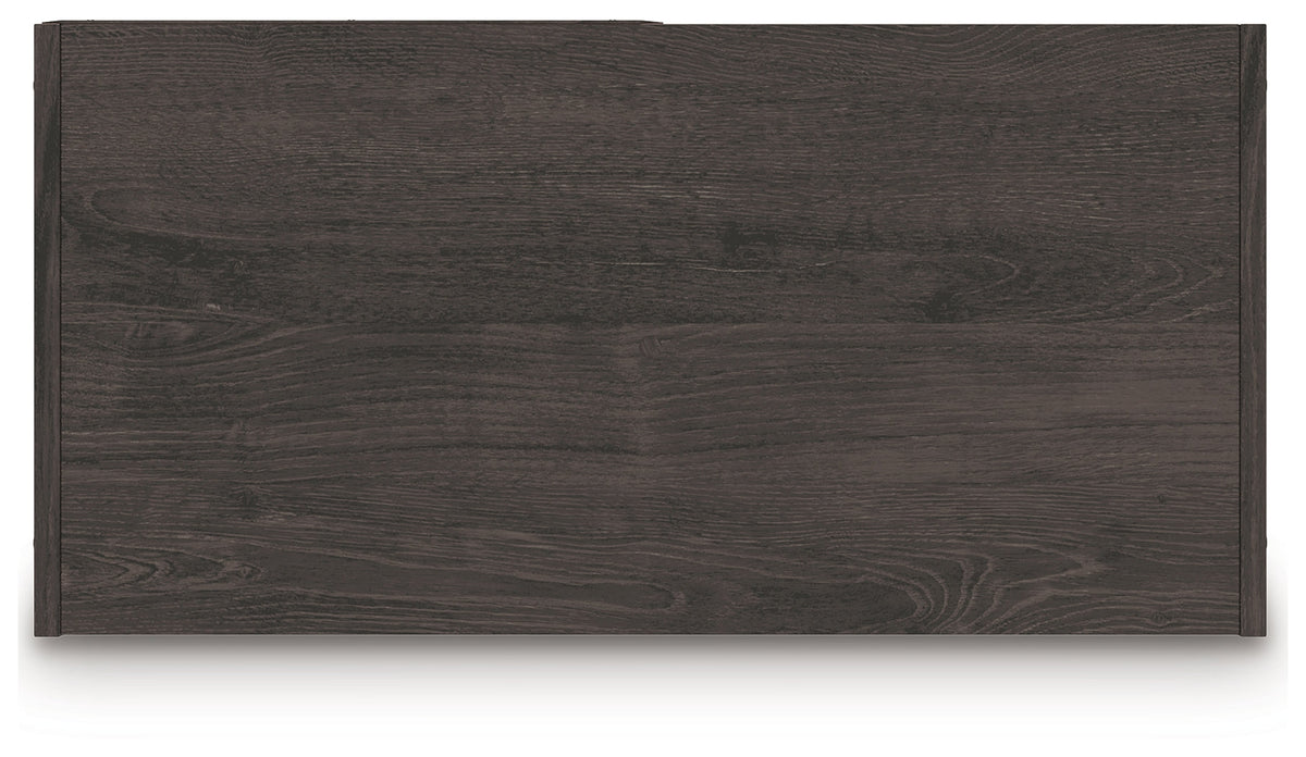Piperton Charcoal Six Cube Organizer by Ashley at Eve Furniture