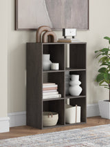 Piperton Charcoal Six Cube Organizer by Ashley at Eve Furniture