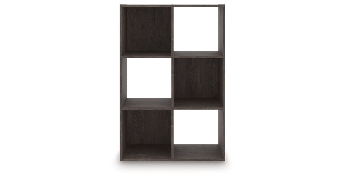 Piperton Charcoal Six Cube Organizer by Ashley at Eve Furniture