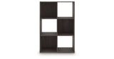 Piperton Charcoal Six Cube Organizer by Ashley at Eve Furniture