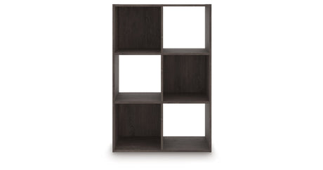 Piperton Charcoal Six Cube Organizer by Ashley at Eve Furniture