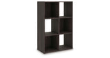 Piperton Charcoal Six Cube Organizer by Ashley at Eve Furniture