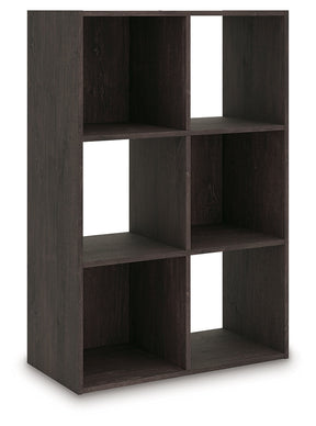 Piperton Charcoal Six Cube Organizer by Ashley at Eve Furniture