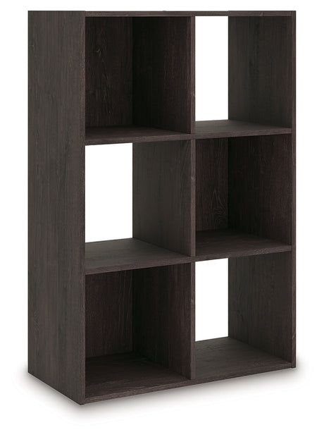 Piperton Charcoal Six Cube Organizer by Ashley at Eve Furniture