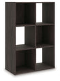 Piperton Charcoal Six Cube Organizer by Ashley at Eve Furniture