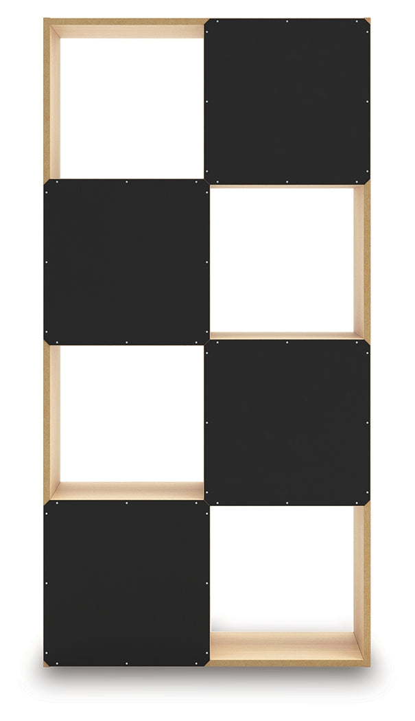 Piperton Tan Eight Cube Organizer by Ashley at Eve Furniture