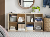 Piperton Tan Eight Cube Organizer by Ashley at Eve Furniture