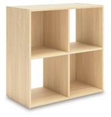 Piperton Tan Four Cube Organizer by Ashley at Eve Furniture