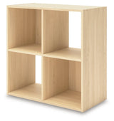 Piperton Tan Four Cube Organizer by Ashley at Eve Furniture