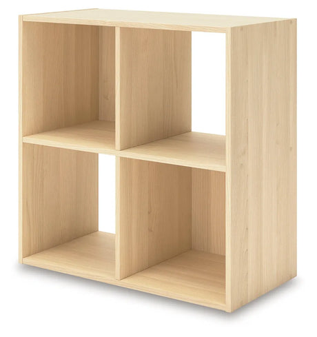 Piperton Tan Four Cube Organizer by Ashley at Eve Furniture