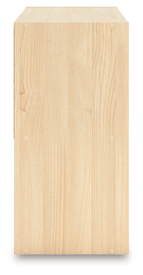 Piperton Tan Four Cube Organizer by Ashley at Eve Furniture