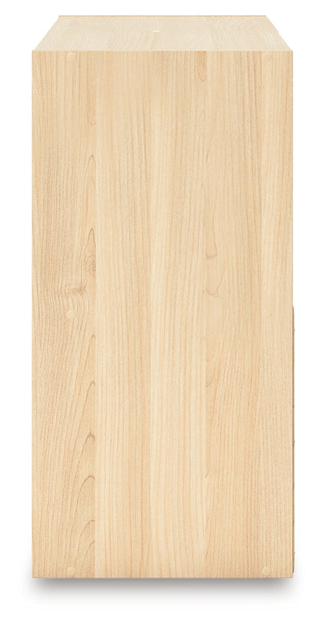 Piperton Tan Four Cube Organizer by Ashley at Eve Furniture