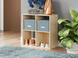 Piperton Tan Four Cube Organizer by Ashley at Eve Furniture