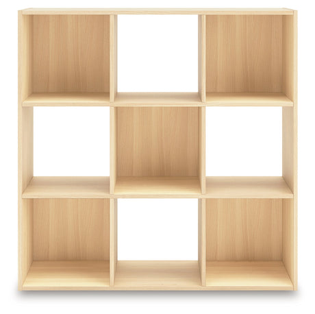 Piperton Tan Nine Cube Organizer by Ashley at Eve Furniture