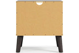 Piperton Two-tone Brown/Black Nightstand by Ashley at Eve Furniture