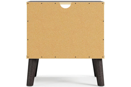 Piperton Two-tone Brown/Black Nightstand by Ashley at Eve Furniture