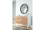 Piperton Two-tone Brown/White Dresser by Ashley at Eve Furniture