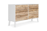 Piperton Two-tone Brown/White Dresser by Ashley at Eve Furniture