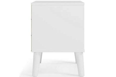 Piperton Two-tone Brown/White Nightstand by Ashley at Eve Furniture
