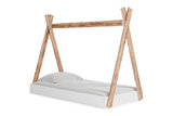 Piperton Two-tone Brown/White Twin Tent Bed by Ashley at Eve Furniture