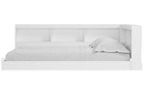 Piperton White Full Bookcase Corner Storage Bed by Ashley at Eve Furniture