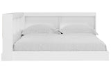 Piperton White Full Bookcase Corner Storage Bed by Ashley at Eve Furniture