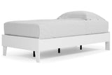 Piperton White Twin Platform Bed by Ashley at Eve Furniture