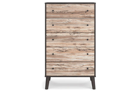 Piperton Two-tone Brown/Black Chest of Drawers by Ashley at Eve Furniture
