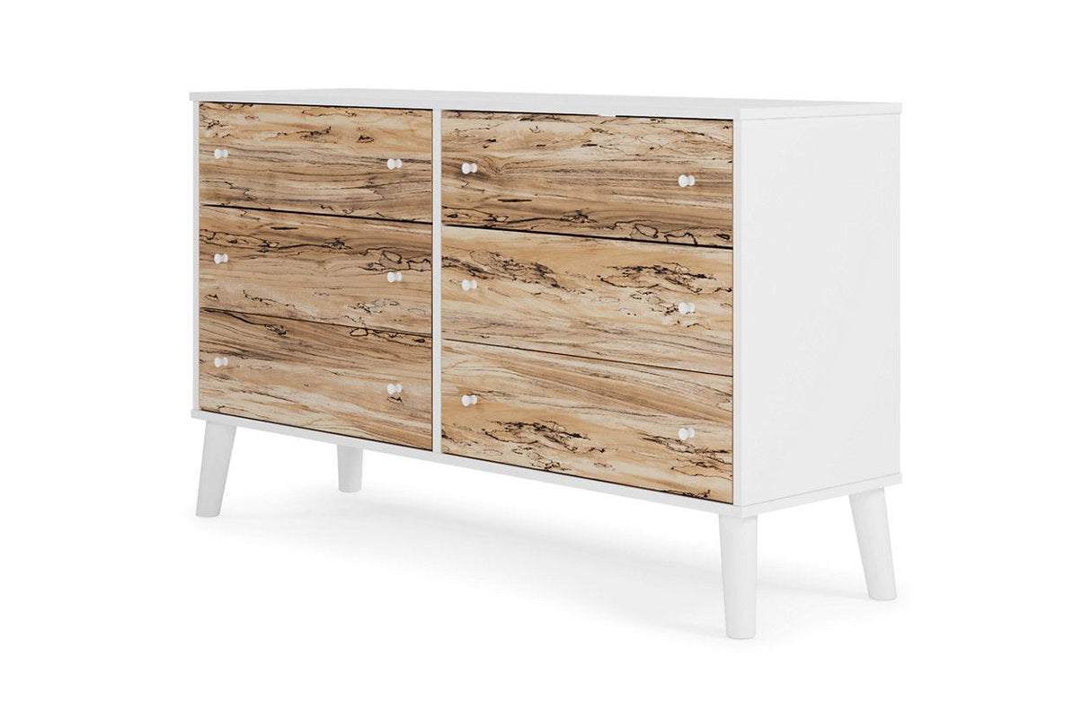 Piperton Two-tone Brown/White Dresser by Ashley at Eve Furniture
