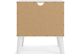 Piperton Two-tone Brown/White Nightstand by Ashley at Eve Furniture
