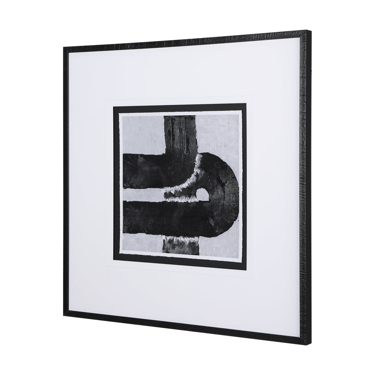 Pipes I by Chase a Hand Embellished Textured Framed Art Print Matted under Glass by Mercana at Eve Furniture