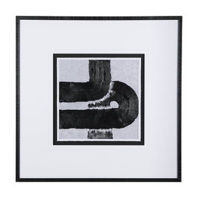 Pipes I by Chase a Hand Embellished Textured Framed Art Print Matted under Glass by Mercana at Eve Furniture