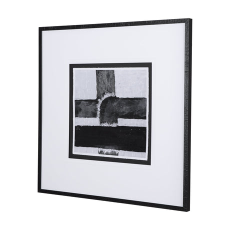 Pipes II by Chase a Hand Embellished Textured Framed Art Print Matted under Glass by Mercana at Eve Furniture
