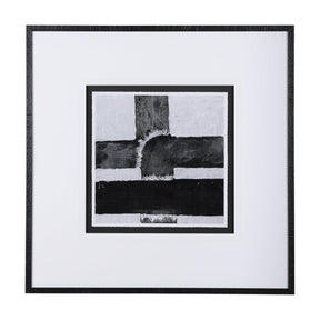 Pipes II by Chase a Hand Embellished Textured Framed Art Print Matted under Glass by Mercana at Eve Furniture