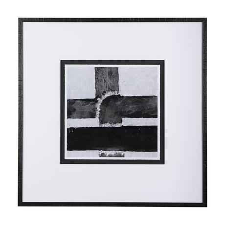 Pipes II by Chase a Hand Embellished Textured Framed Art Print Matted under Glass by Mercana at Eve Furniture